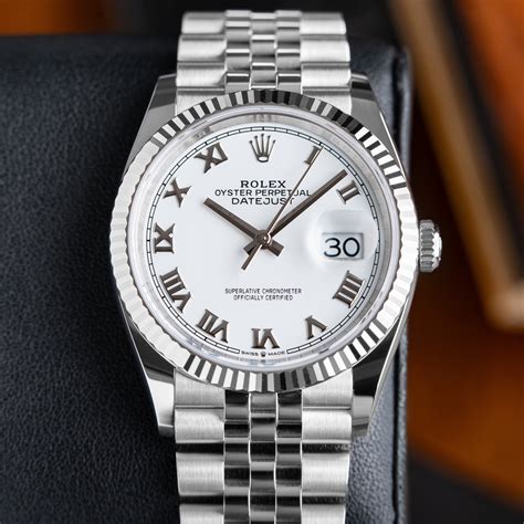 rolex datejust white dial 36mm.